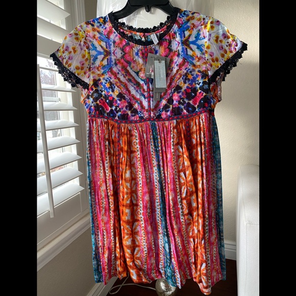 Anthropologie | Dresses | Nwt Anthropologie Blnk Trudie Tunic Dress Red  Size Xxsp | Poshmark